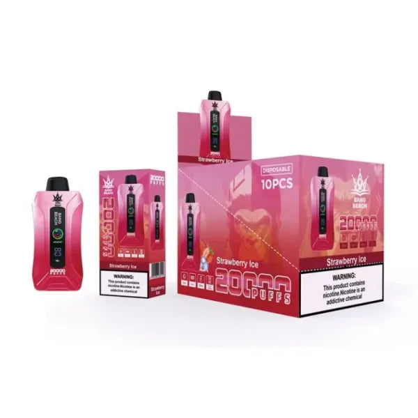 Bang BEACH 20000 Puffs 20K - 5% Nic Salt, Smart Display-650mAh Battery, 35ml E-liquid, Multiple Nicotine 12 Flavors