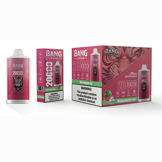 Bang Leader 20000 Puffs Disposable Vape - 28ml E-Liquid, 650mAh Battery,Summer 12 Flavors。