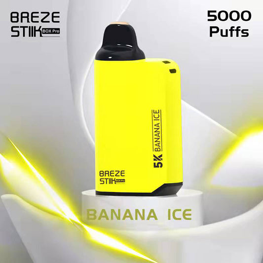 Breze Stiik Box Pro 5000 Puffs Vape Disposable Airflow Adjustable Electronic Cigarettes Puff 5k 2% 5% Prefilled Pod