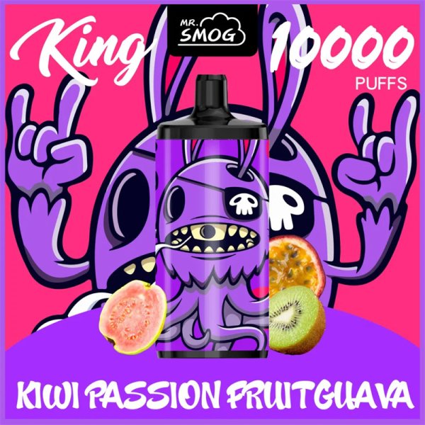 Mr SMOG king 10000 Puffs Disposable Vape - 20mL, 5% Nic Salt, Dual Mesh Coil