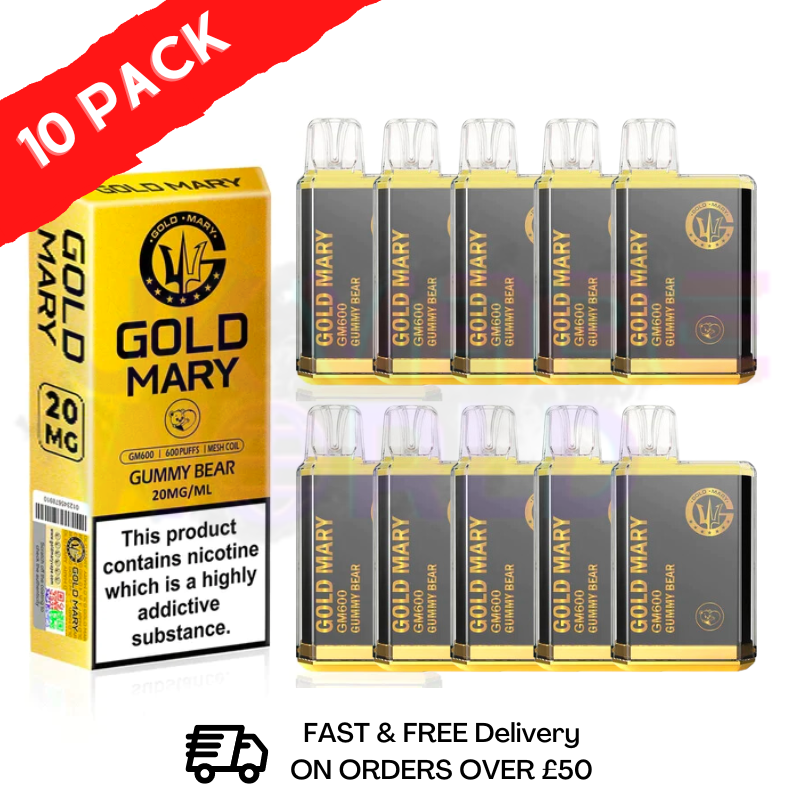 Hubba Bubba Gold Mary 600Puff Box of 10