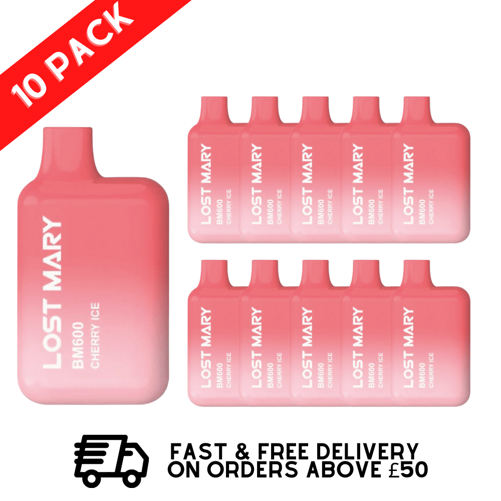 Cherry Ice - Lost Mary 600 Puff Bars Pack Of 10 BM600 (NEW)
