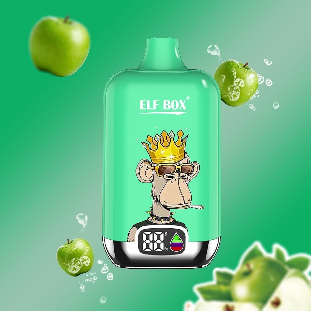 ELF box digital 12000 puffs 0% 2% 3% 5% Nicotine LED display Disposable e-cigarettes