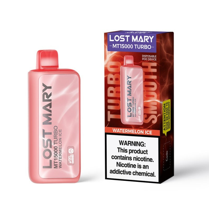 Disposable Vape 15000 Puffs - Lost Mary MT15000 Turbo (5% Nic) | Dual Mesh Coil