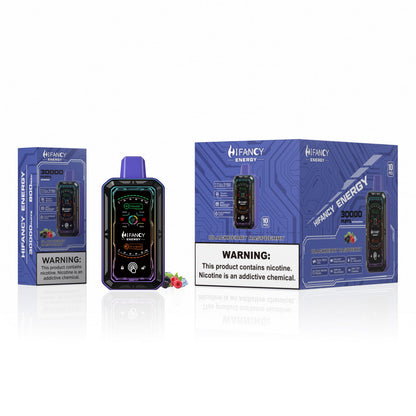 HIFANCY ENERGY 30000 Puffs Disposable Vape Wholesale 34ml E-liquid 2%/3%/5% Nicotine 800mah Battery