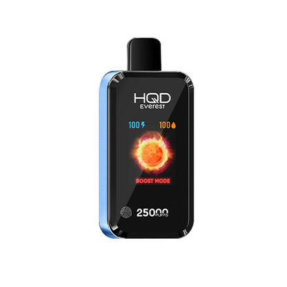 HQD Everest 25000 Puffs Disposable Vape 5% Nicotine 28ml e-liquid 850mAh rechargeable 16 Flavors Wholesale
