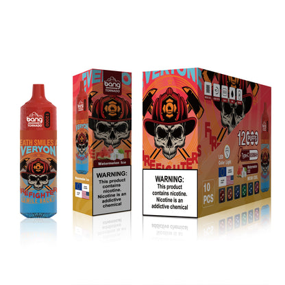 BangKing 12000 Puffs Smart Full Screen Turn Ice Wholesale Disposable Vape Puff 12k Prefilled Pod-850mAh Battery, 40ml E-liquid, Multiple Nicotine 12 Flavors