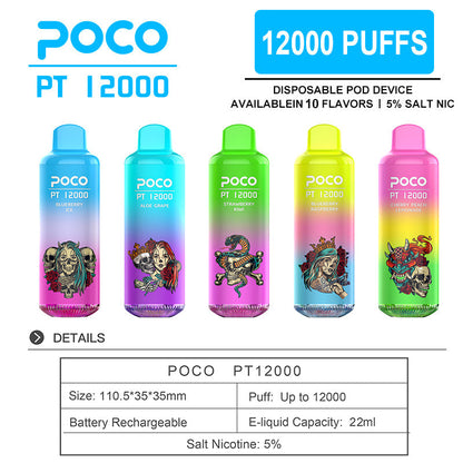 EU Warehouse POCO PT 12000 Puffs Disposable Vape Wholesale