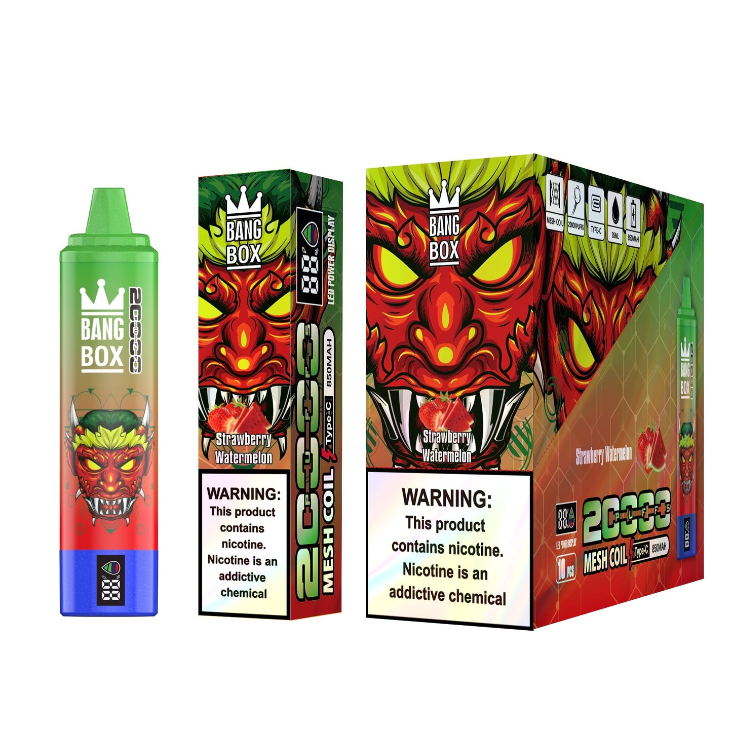 BANGBOX 20000 Puffs Disposable Vape Wholesale-850mAh Battery, 35ml E-liquid, Multiple Nicotine 12 Flavors