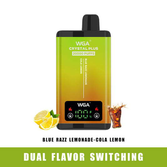 WGA vape BLUE RAZZ LEMONADE/COLA LEMON Pro Max Extra 20000 Puffs Disposable Vape
