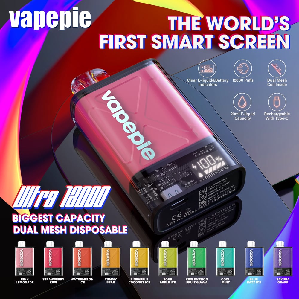 Cool Mint & VAPEPIE Ultra 12000 PUFFS (🔥Most people choose)