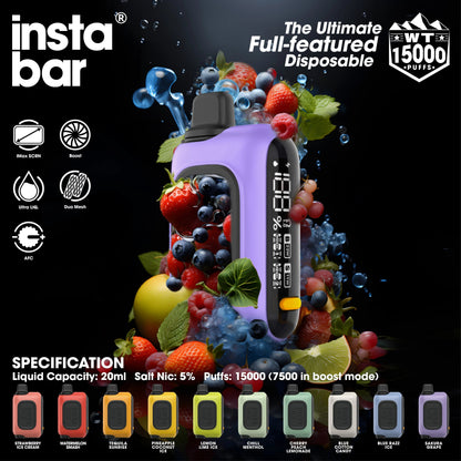 Strawberry Ice Cream&INSTABAR WT15000 PUFFS