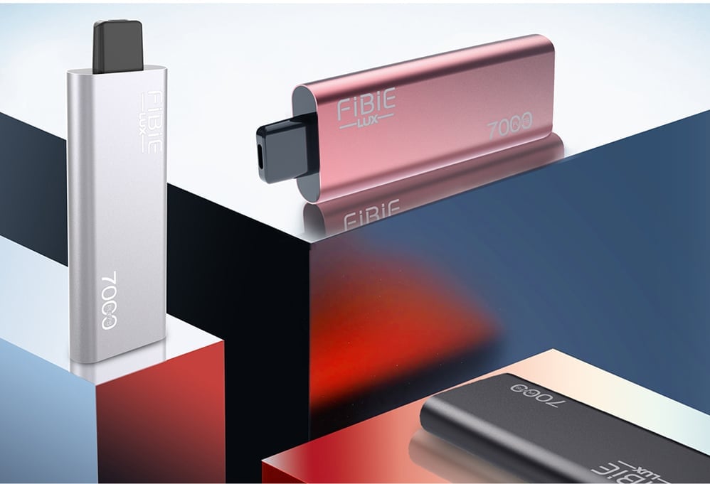 BLUEBERRY-PEACH -  FIBIE 7000 Puffs Disposable Vapor Wands(7000 PUFFS)