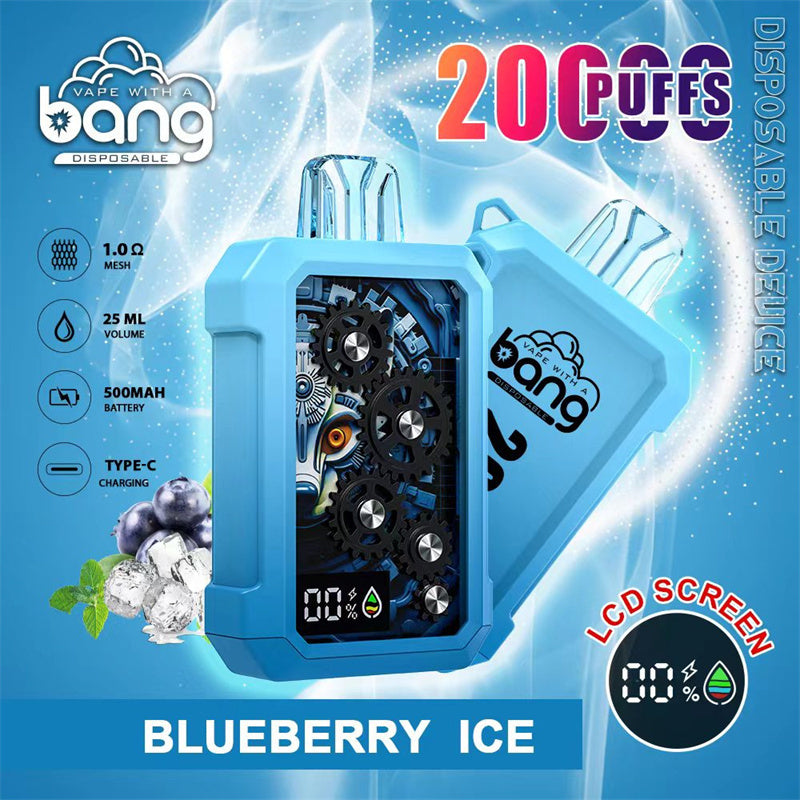 BANG 25000 Puffs Vape 25K Disposable Vape Pen E Cigarette Prefilled 30ml 650mAh