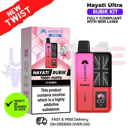 H Bubba Hayati Rubik 7000 Puff 7K Bar