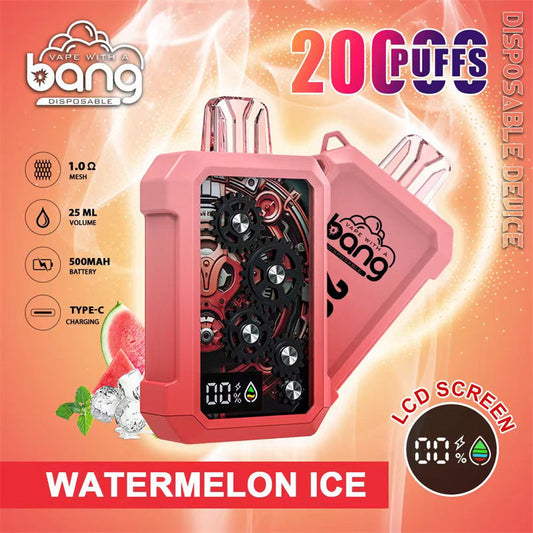 Bang Vape 20000Puffs Wholesale Electronic Cigarette Vape Bang King  20K Desechables Disposable Vape-500mAh Battery, 25ml E-liquid, Multiple Nicotine 12 Flavors