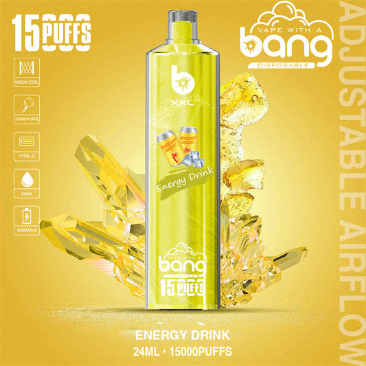 Bang SHISHA 15000 Disposable Vape 0.6 Ω 600 mAh  15 mL  Rechargeable Type-c  20   Flavors