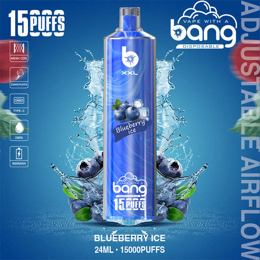 Bang 15000 Puffs Vape 15K Disposable Vape Pen E Cigarette Prefilled 15ml  600mAh Disposable Vape 20 Flavors