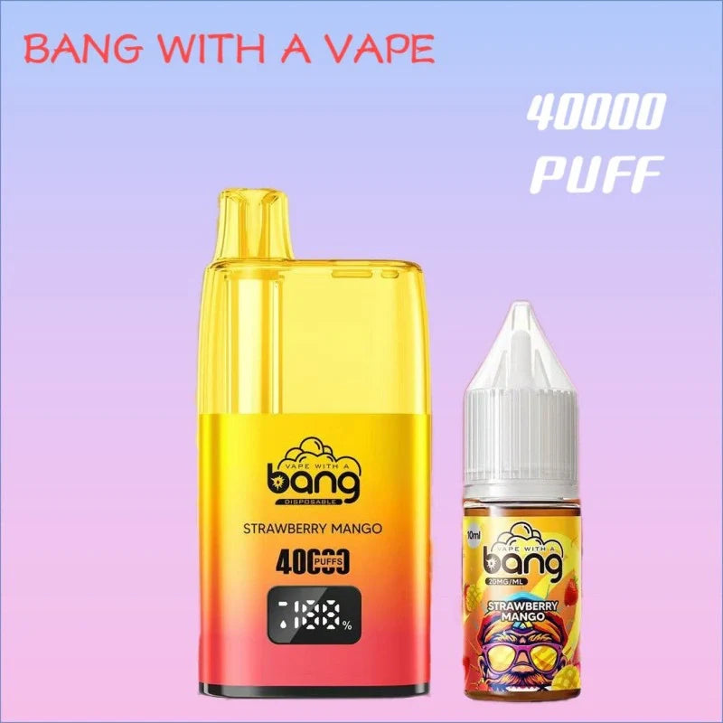 Bang With A Vape 40000 Smart Disposable Bulk Price Top Sale-650mAh, 20ml E-liquid, Multiple Nicotine 11 Flavors