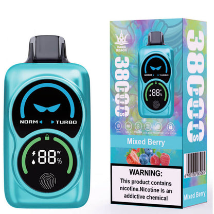Bang Beach 38000 Puffs Vape - 38ml 850mAh E-liquid, 0%-5% Nicotine, 12 Flavors