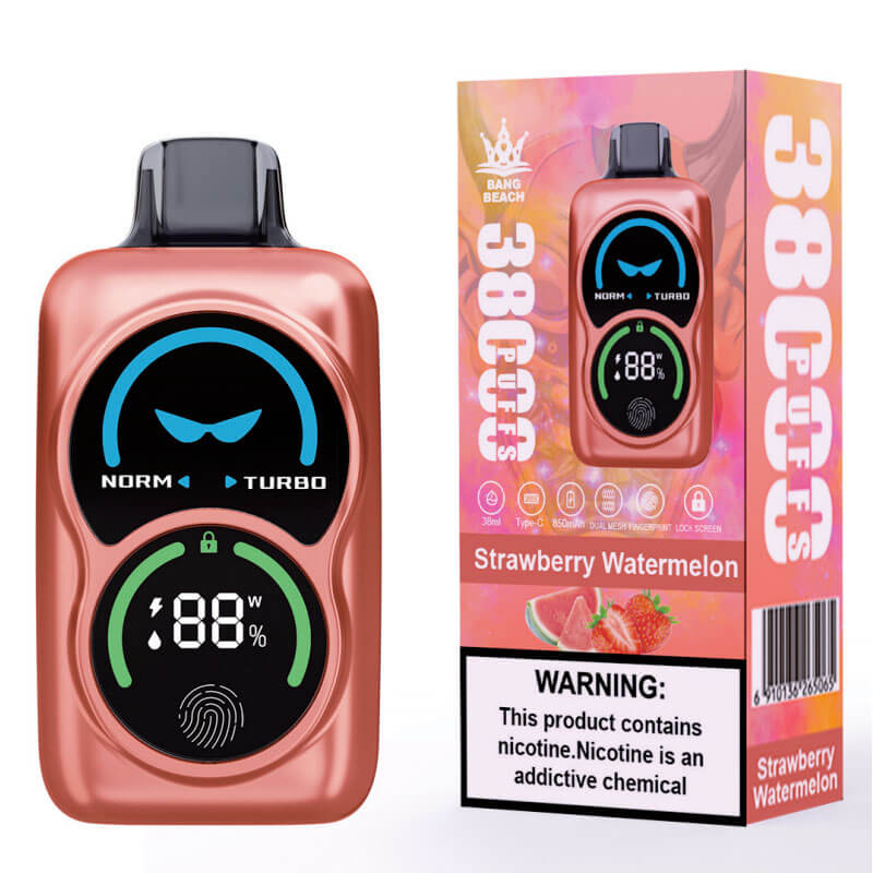 Bang Beach 38000 Puffs Vape - 38ml 850mAh E-liquid, 0%-5% Nicotine, 12 Flavors