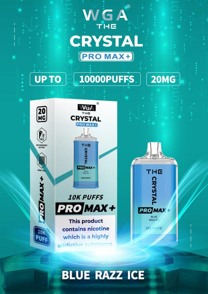 The Crystal Pro Max + 10000 Puffs Disposable Vape Pod