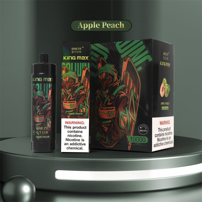 Breze Kingmax 10K Puffs | Sub-Ohm DTL | 20ml 0-5% Nic | 12 Flavors