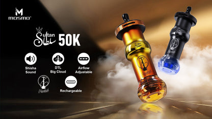 MOSMO Sultan 50000 Puffs Hookah Shape Disposable Vape Wholesale