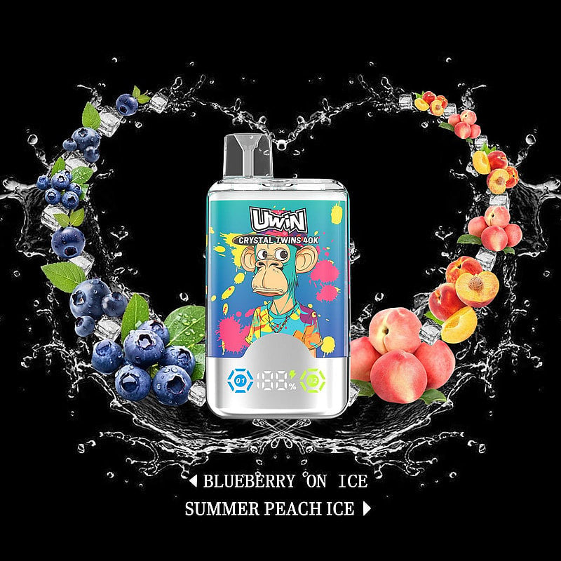 Uwin Crystal Twins 40000 Puffs Dual Flavors Disposable Vape –Ultimate Vaping Experience