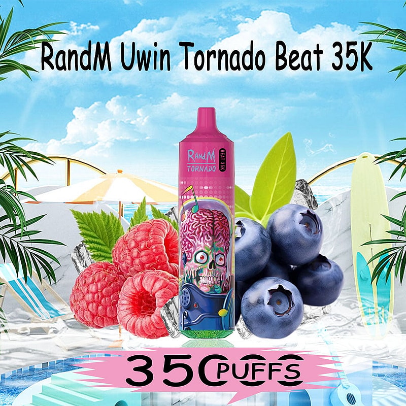 Uwin Tornado 35K Puffs Music Disposable Vape Pen | Rich flavors,Music-Synced LED Lights