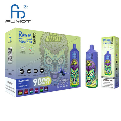 FUMOT RandM Tornado 9000 Pro | 18ml E-Juice | 9K Puffs | 48 Flavors
