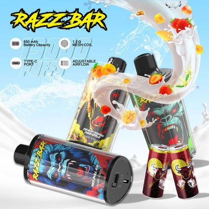 Best Selling Razz Bar 15000 Puff 15k Refillable Disposable Vape -Razz Bar Eu Warehouse