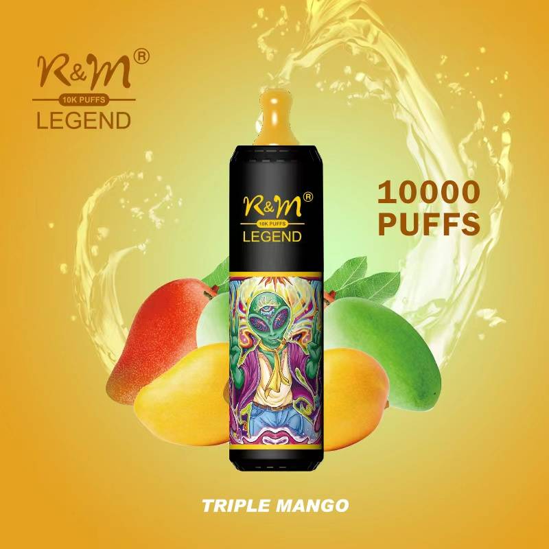 R&M Vape 10000K puffs  Disposable 20ML 850mah 19 Flavor Portable Stylish High-quality E-lectronic c igarette Vape E-liquid V aporizer Pod system Include Nicotine