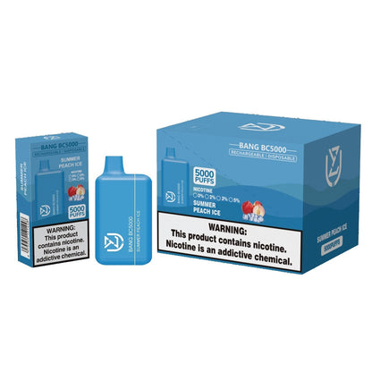 UZY BANG BC5000 0% 2% 3% 5% nicotine 5000puffs disposable electronic cigarettes-650mAh Battery, 13ml E-liquid, Multiple Nicotine 12 Flavors
