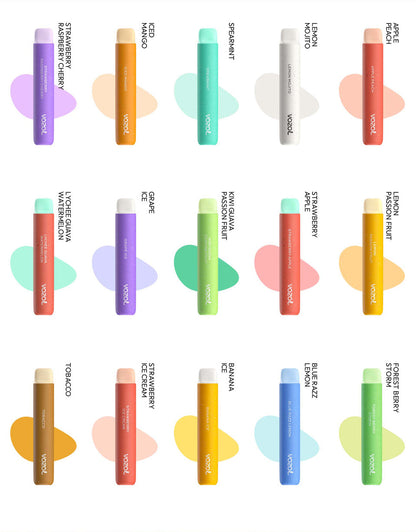 Vozol Star 600 puffs  10 Pc of Bundle Disposable Vape Kit 20mg Nicotine  550mAh battery  15 Flavors