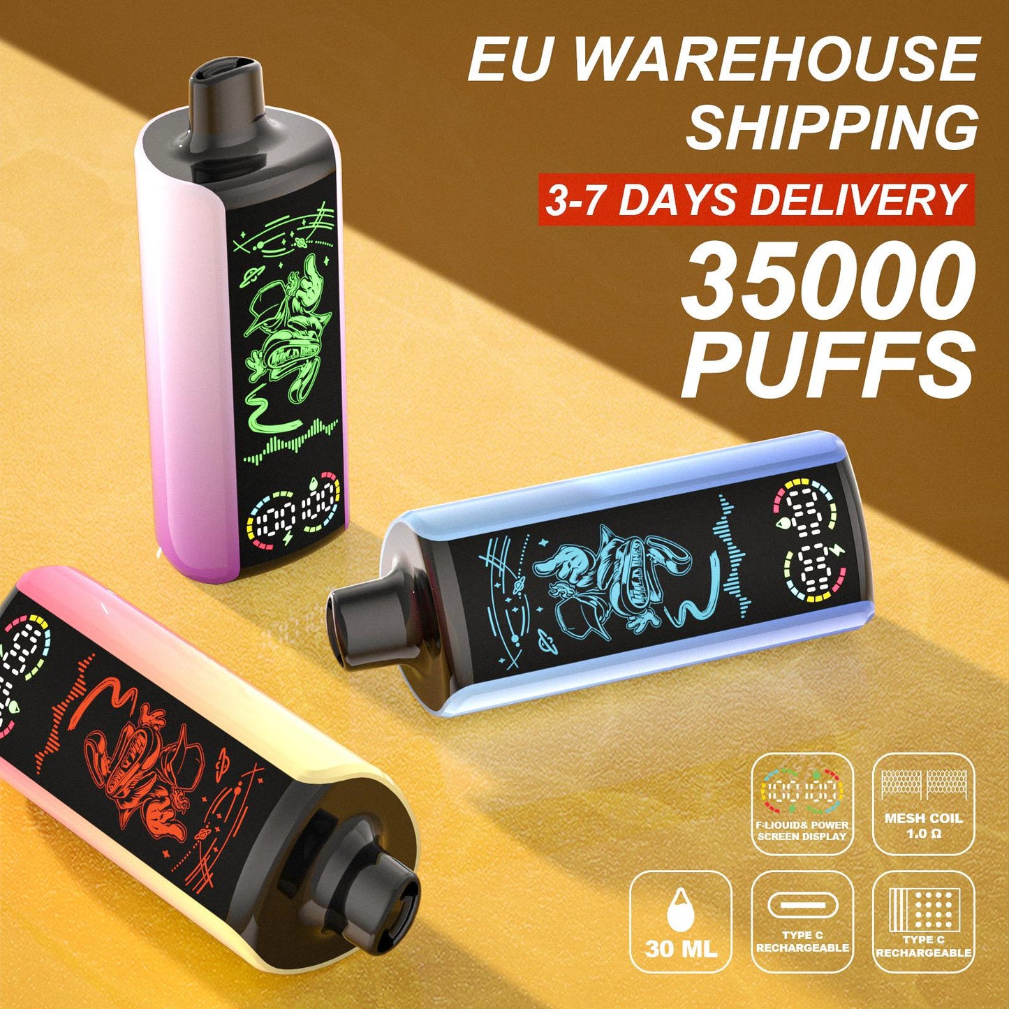 EU Warehouse Stagbar Pulse 35000 Puffs Disposable Vape Wholesale