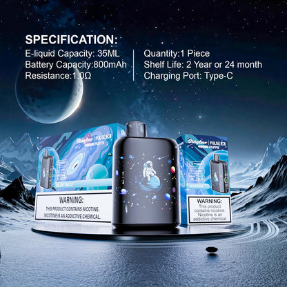 EU Warehouse Stag bar Pulse X 40000 Puffs Disposable Vape Wholesale-800mAh battery, 35ml E- liquid,Multiple Nicotine 10 Flavors