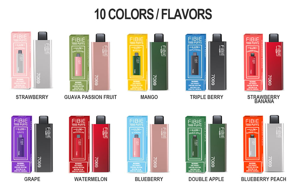 🔥FIBIE 7000 Puffs Disposable Vapor Wands(10 Flavors Collection)