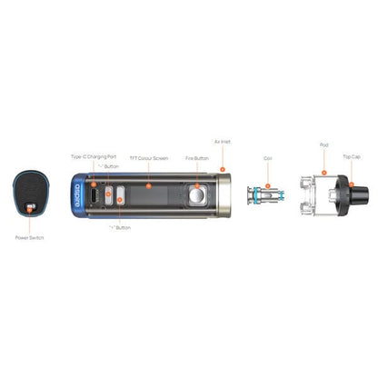ASPIRE Veynom LX - Kit E-Cigarette 100W 3200mAh 5ml