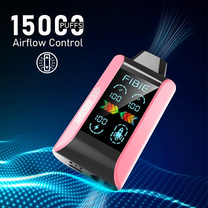 STRAWBERRY ICE & GUAVA PASSION FRUIT - FIBIE 15000 Dual Flavors Disposable Vapor Wands