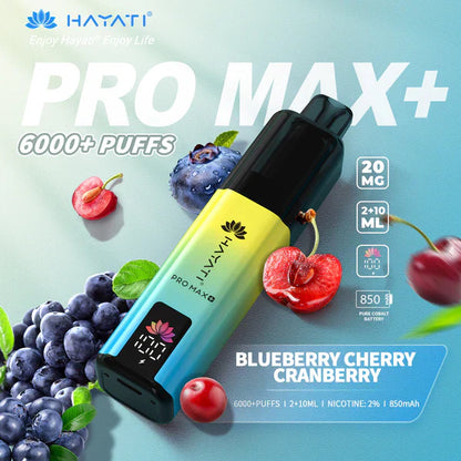 Hayati Pro Max+ 6000 Puffs Disposable Vape