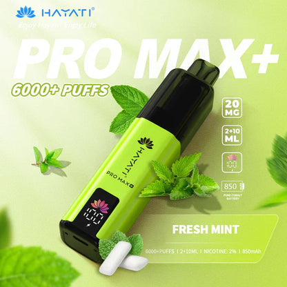 Hayati Pro Max+ 6000 Puffs Disposable Vape