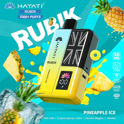 Hayati Rubik 7000 Puffs Disposable Vape (Box of 10)