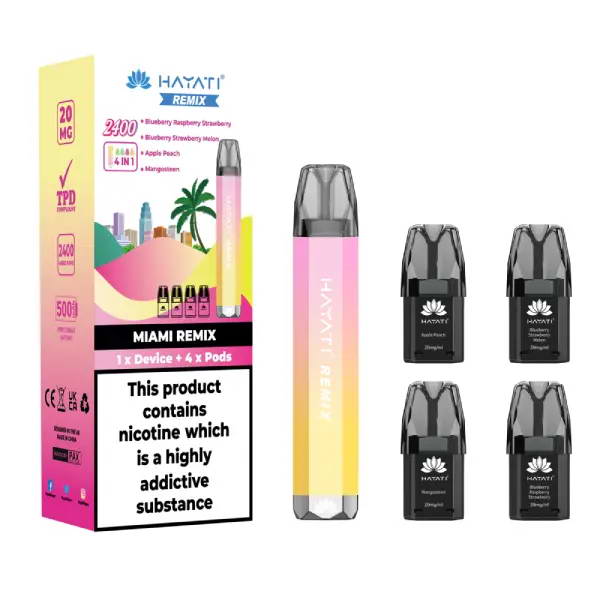 Hayati Remix 4 in 1 2400 Pod Vape Kit