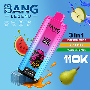 Bang Legend 110K Puffs Disposable Vape – 12 Flavors | 3 in 1 Flavors