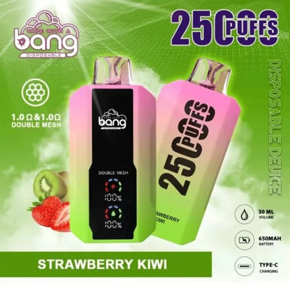 Bang 25000 Puffs Vape 25K Disposable Vape Pen E Cigarette Prefilled 30ml 650mAhDisposable Vape 12 Flavors