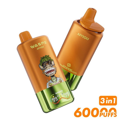 WASPE 60K 3-in-1 Triple Flavor Disposable Vape 54ml 5%