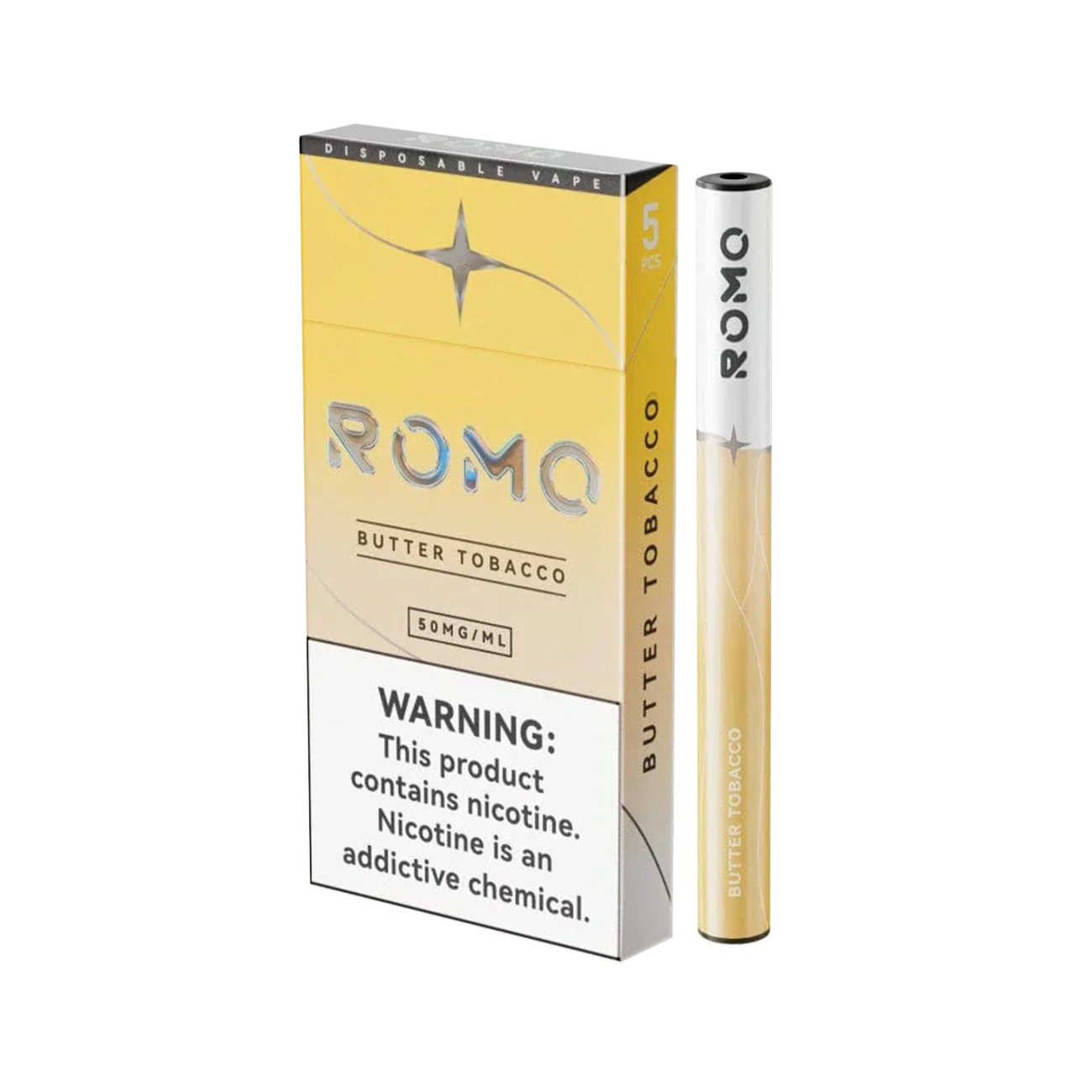 Romo 200 Puffs Disposable Vape 5PK