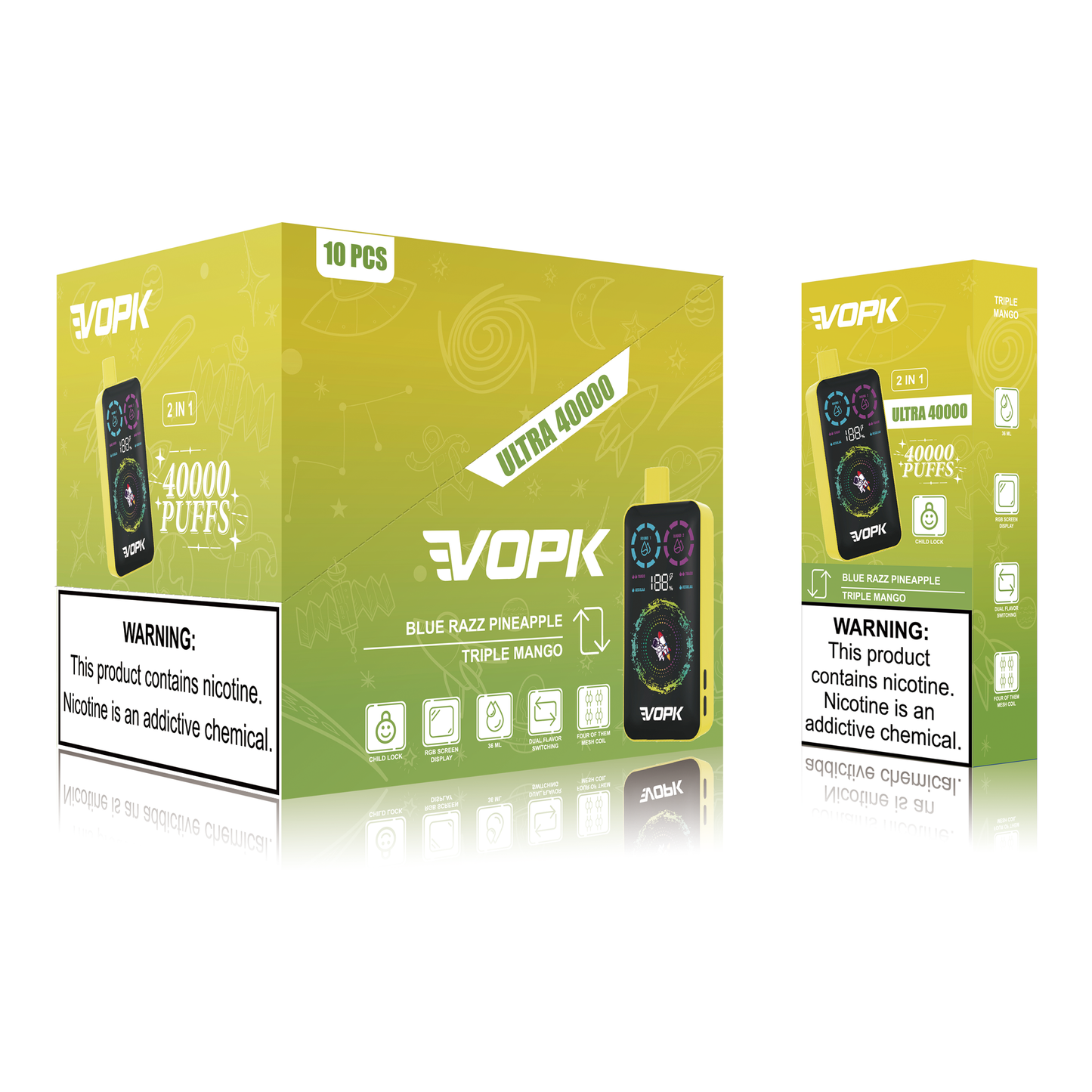 VOPK ULTRA 40000 Puffs Double Taste Disposable Vape – Advanced Features for Maximum Enjoyment