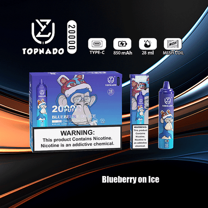 UZY Tornado 20000 Puffs 0% 2% 3% 5% Nicotine LED Display New Electronic Cigarette Pen
